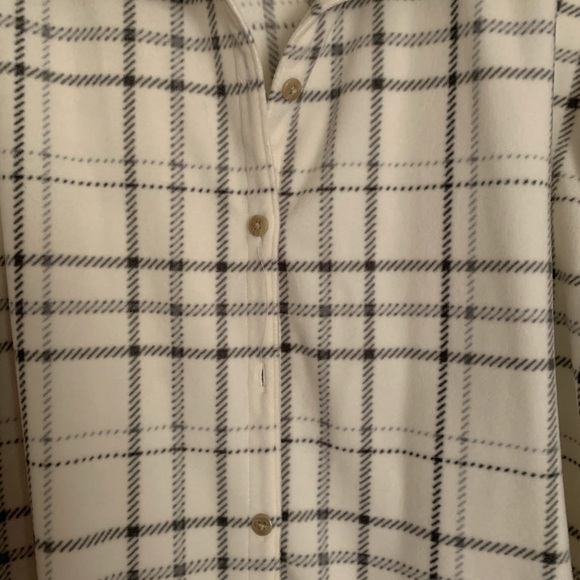 Ivory Plaid Button-Up Shirt - Picture 2 of 5